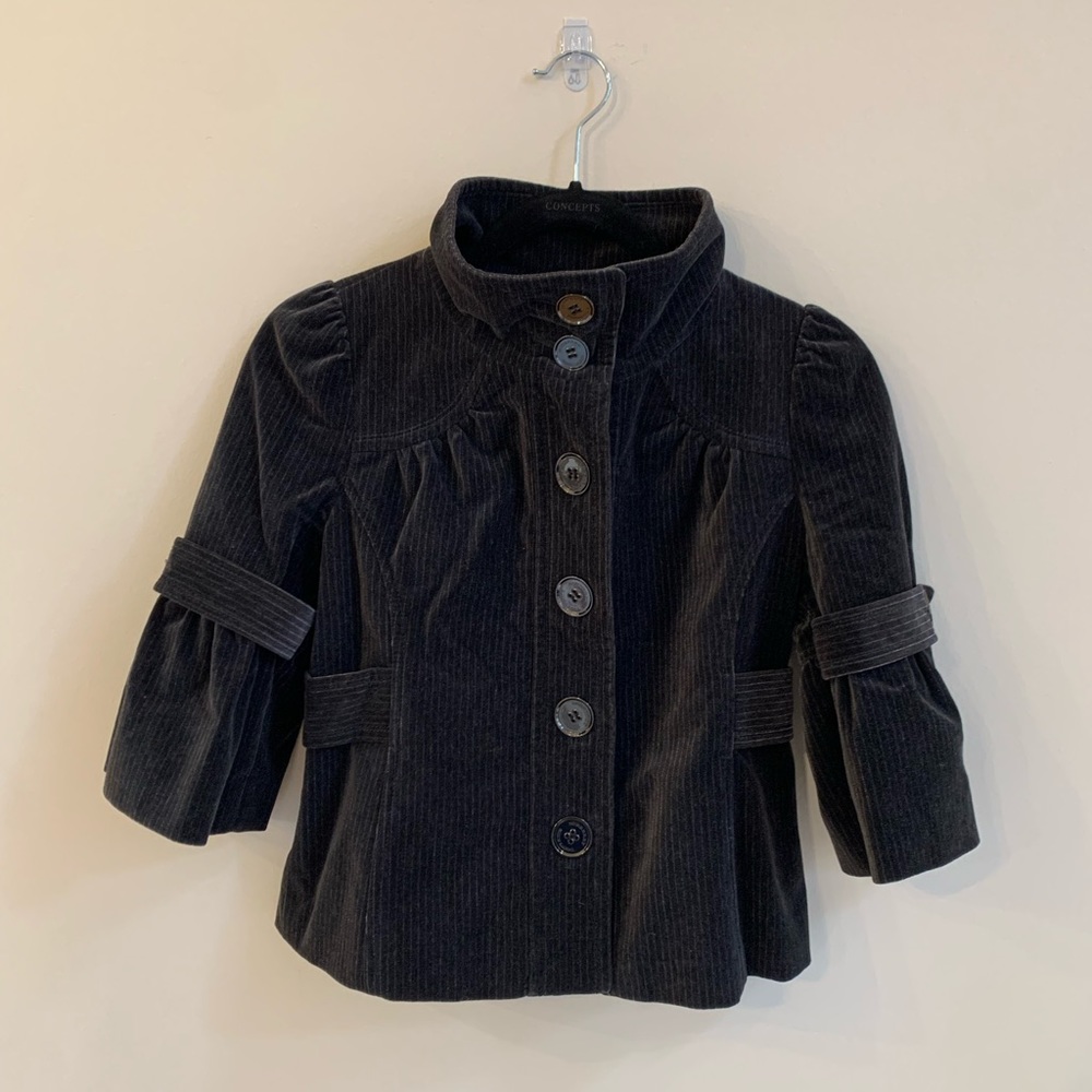 Burberry Blue Label Charcoal Jacket Size XS - Picture 2 of 10